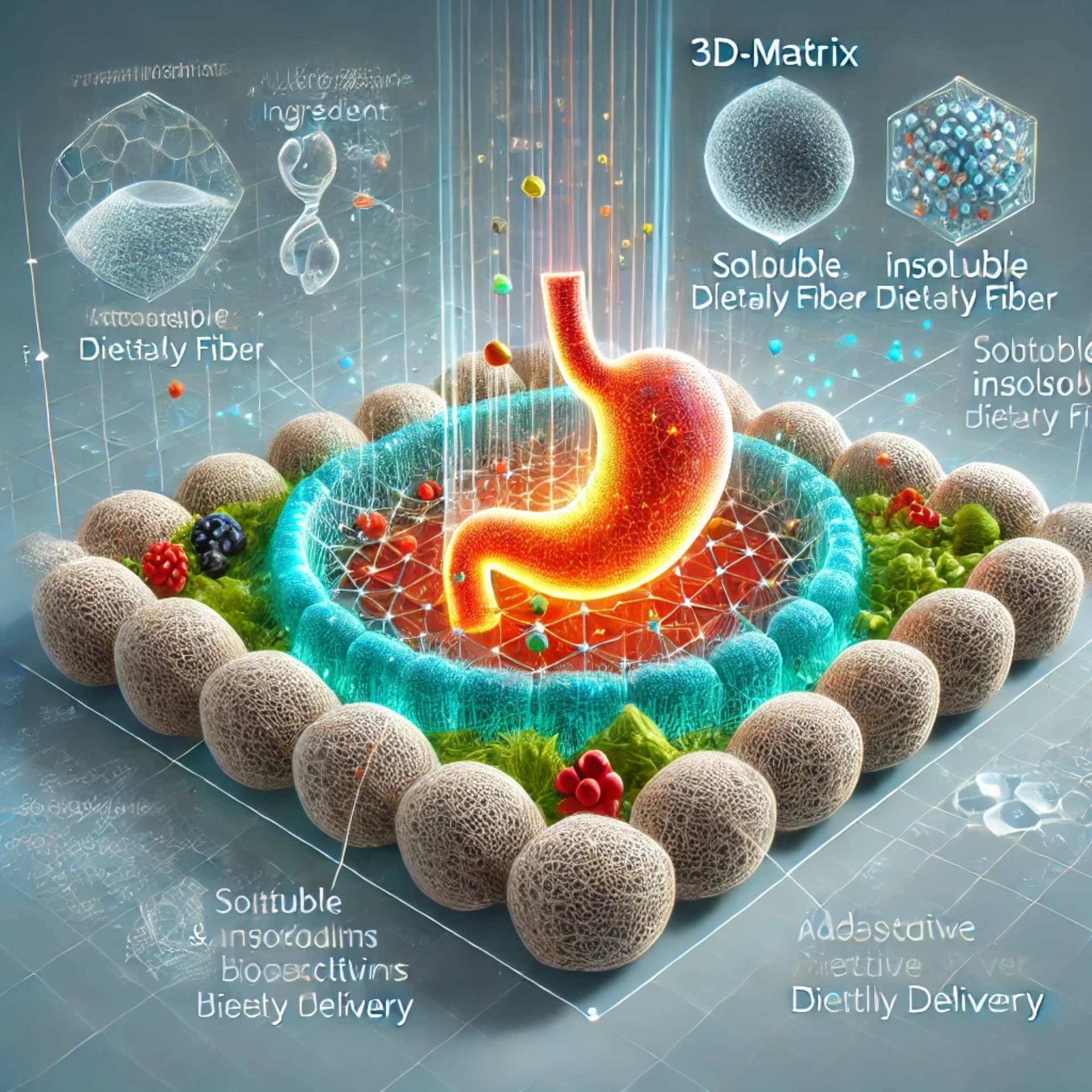 ADVANCING BIOACTIVE PROTECTION, AUTONOMOUS RELEASE, AND GASTROINTESTINAL OPTIMIZATION THROUGH THE THREE-DIMENSIONAL FIBER MATRIX MODEL (3D-MATRIX) AT POWDER HOUSE